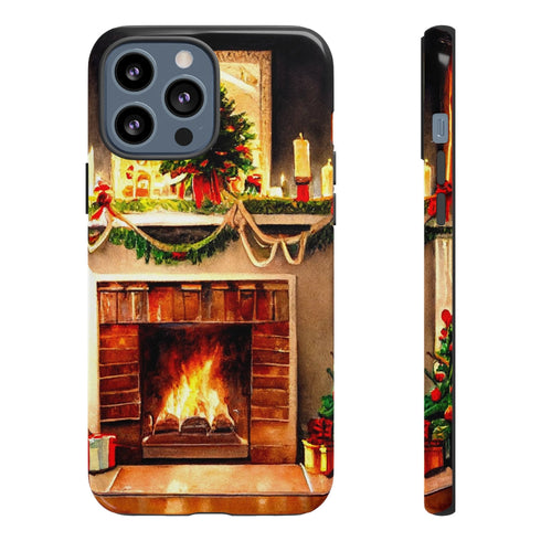 Warm Chirstmas Hearth - Impact Resistant Phone Case iPhone 13 Pro Max Glossy